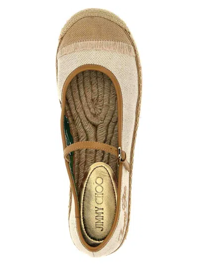 Jimmy Choo Canvas Sky Espadrilles Round Toe