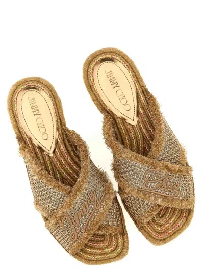 Jimmy Choo Aciel Sandals In Neutral