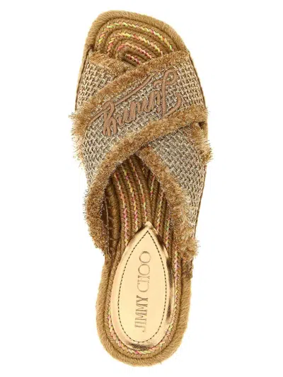 Jimmy Choo Aciel Sandals In Neutral