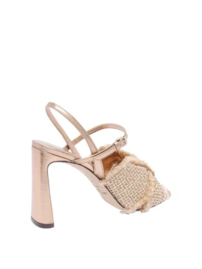 Jimmy Choo Women Annika Leather And Rafia Sandals In Brown