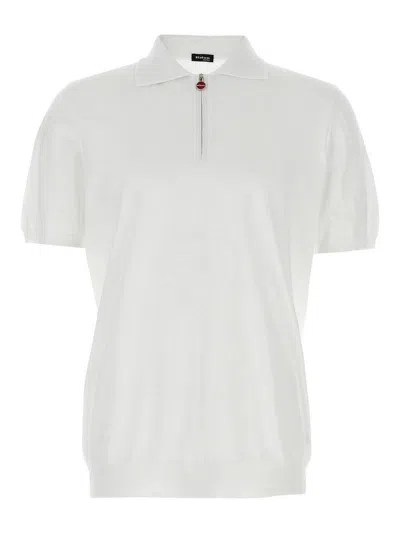 Kiton Textured Polo Shirt With Collar And Short Sleeves