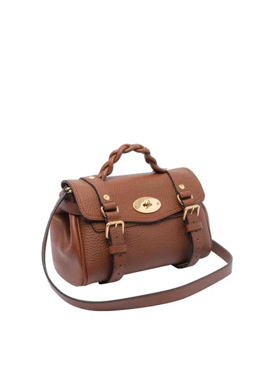 Mulberry Mini Alexa Leather Satchel In Brown