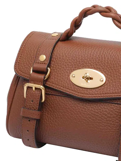 Mulberry Mini Alexa Leather Satchel In Brown