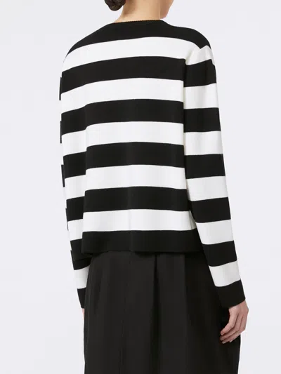 Max Mara Viterbo Wool Crewneck Sweater In Multi