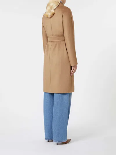 Max Mara Virgin Wool Coat Newmang In Neutral