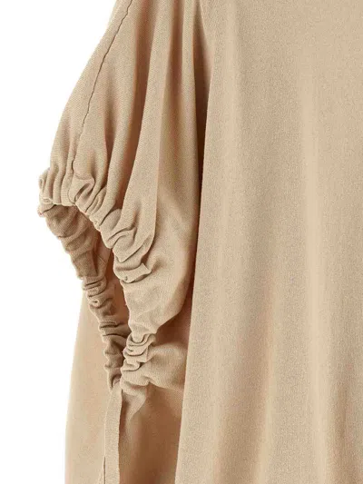 Nude Knitted T-shirt In Brown