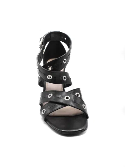 Premiata Heel Block Strappy Sandals Eyelet