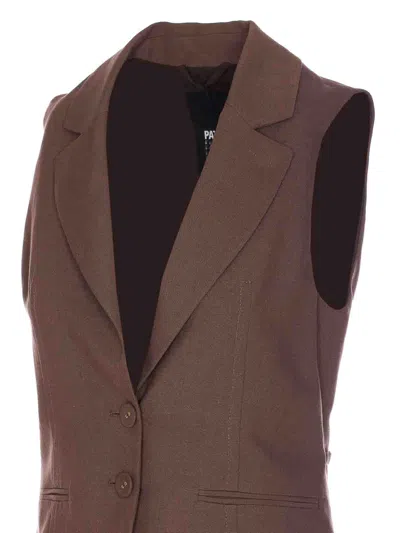 Patrizia Pepe Vest In Brown