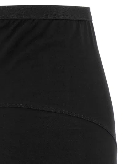 Rick Owens High-waisted Floor-length Skirt With Seam Detailing In Black