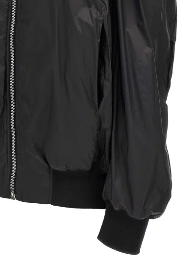 Rick Owens Womens Tec Flight Two-slip-pockets Shell Jacket Black In Black