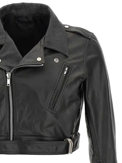 Rick Owens Black Cropped Luke S Stooges Jacket