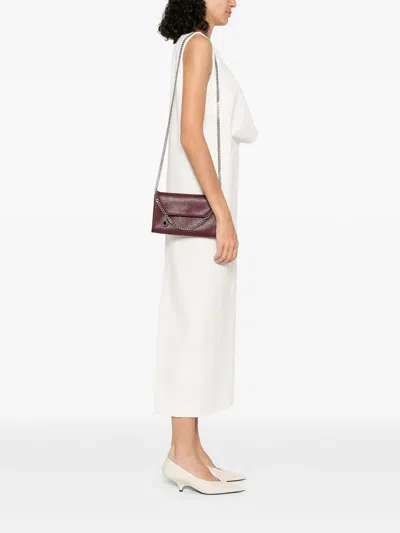 Stella Mccartney Falabella Wallet Bag In Brown