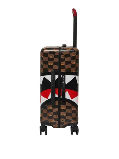 Sprayground Peeking Character Check Suitcase