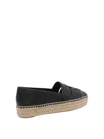 Tory Burch Black Ines Multi Strap Platform Espadrilles