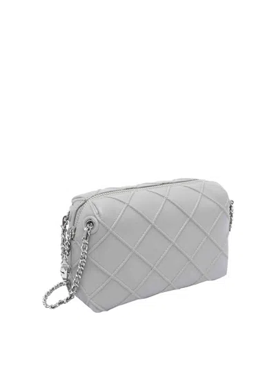 Tory Burch Grey Fleming Crossbody Bag
