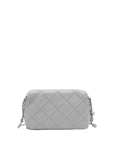 Tory Burch Grey Fleming Crossbody Bag