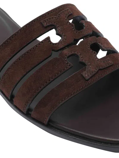 Tory Burch Brown Ines Cage Slide
