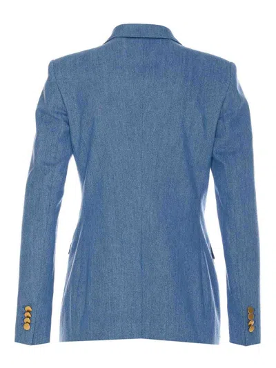 Tagliatore Double-breasted Cotton Jacket With Structured Shoulders
