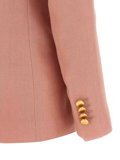 Tagliatore Parisian Single-breasted Suit Flap Pockets In Pink