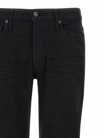 Tom Ford Japanese Cotton Black Denim Jeans In Black