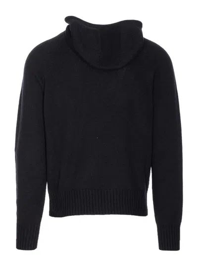 Tom Ford Men Seamless Cashmere Hoodie In Black