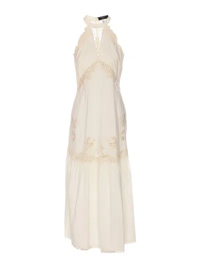 Twinset Long Dress With Embroidery