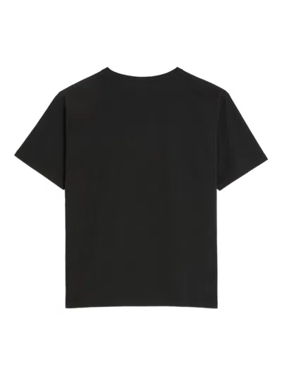 Valentino Garavani T-shirt With Le Chat De La Maison Print In Black