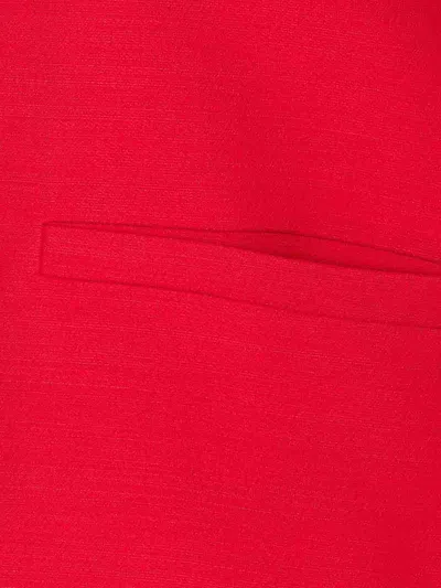 Valentino Womens Paris Heart-button Relaxed-fit Wool And Silk Jacket In Red