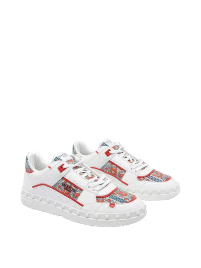Valentino Leather Freedots Sneakers Panels Patterned