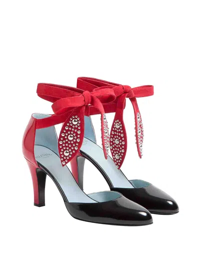 Valentino Garavani Foliefoliage Sandal With Color-block Design And Beaded Accents