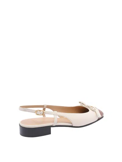Valentino Garavani Women Valet Du Roi Slingback Ballets In Neutral