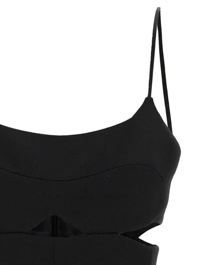 Victoria Beckham Cami Top With Cut-out Design And Spaghetti Straps In Black