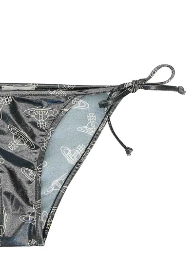 Vivienne Westwood Triangle Top Bikini With Adjustable Straps And All-over Print
