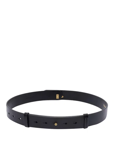 Vivienne Westwood High-end Belts With Gold-tone Hardware In Black