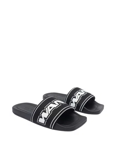 Alexander Wang Logo Pool Slides