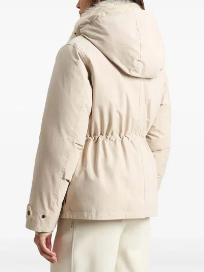 Woolrich Arctic Elasticated Waist Parka In White