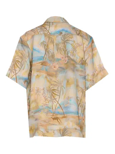 Zimmermann Multicolor Illuminate Short Sleeves In Nude