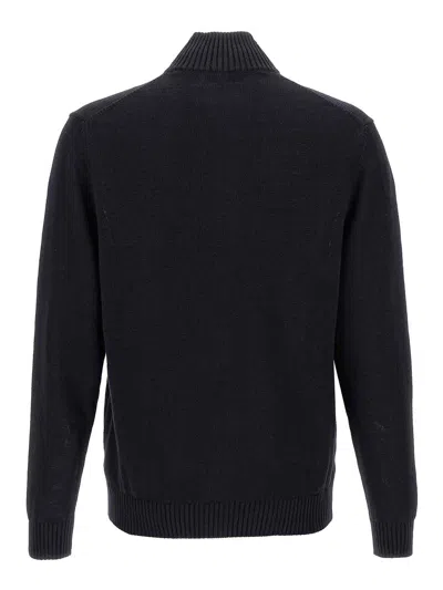 Zanone Man Jacket Midnight Blue Size 46 Virgin Wool In Black