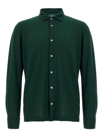 Zanone 'ice Cotton' Shirt In Green