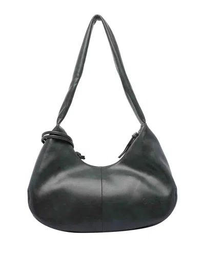 Ganni Medium Hobo Bou Bag In Black