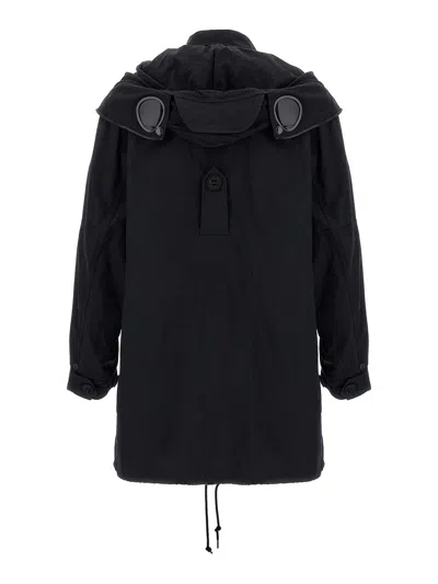 Junya Watanabe Men's Nylon Parka Coat In Black