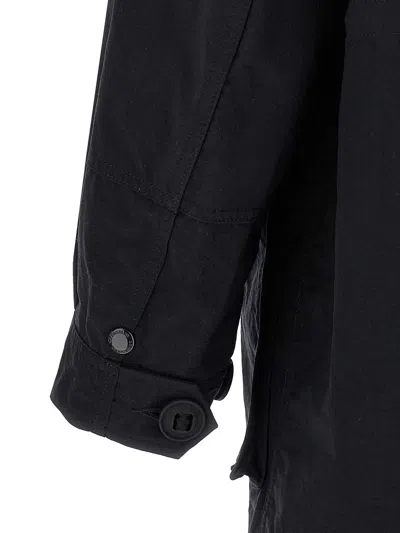 Junya Watanabe Men's Nylon Parka Coat In Black