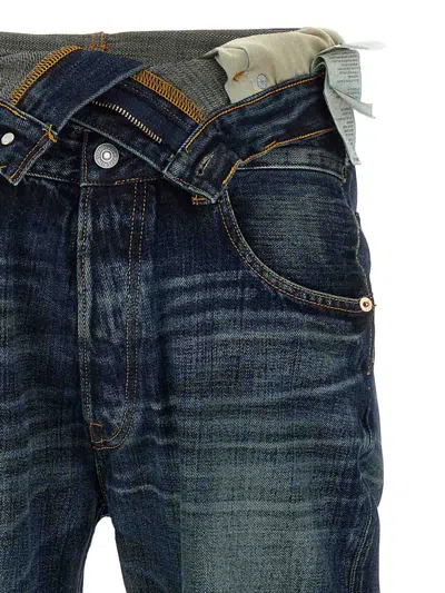 Junya Watanabe Levi's® Jeans Contrast Stitching In Blue