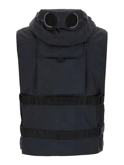 Junya Watanabe Man X Cp Company Vest In Blue