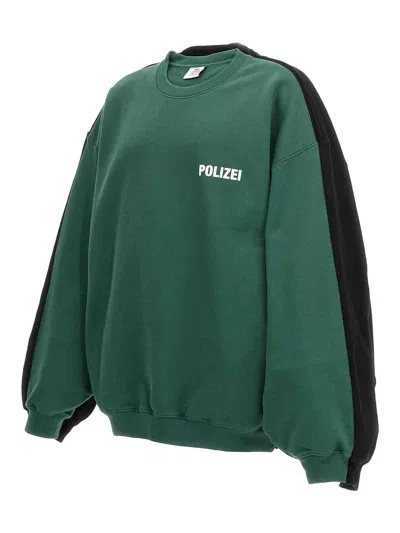 Vetements Sweatshirt In Green