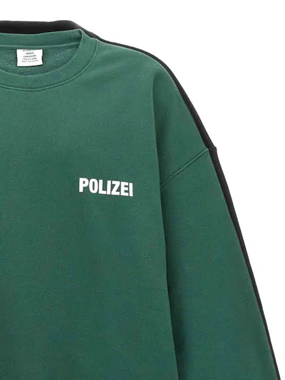 Vetements Sweatshirt In Green