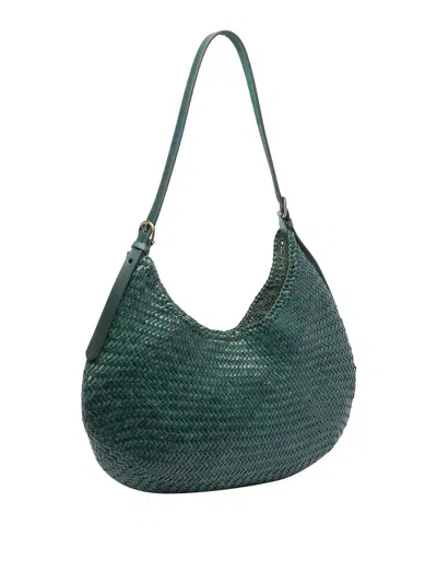 Dragon Diffusion Curved Woven Texture Shoulder Bag