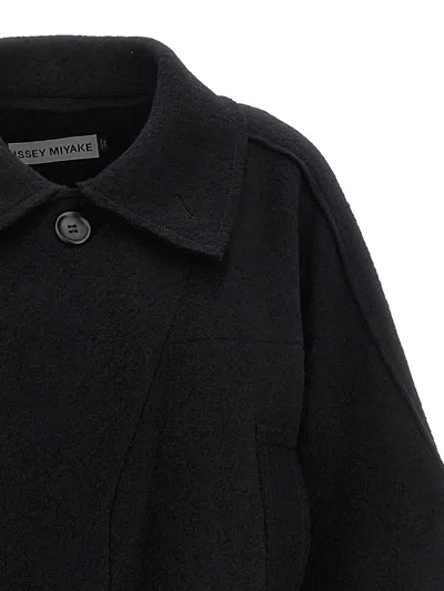 Issey Miyake Out Of A Cube Coats And Trench Coats Black In Black