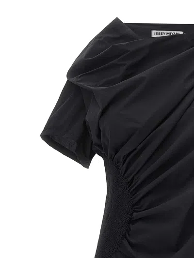 Issey Miyake Eye Of The Bean Dress In Black