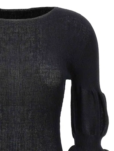Issey Miyake Black Assemblage Branch Top In Black